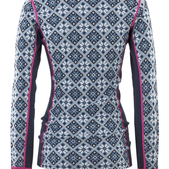 Kari Traa Rose Long Sleeve Top - 100% Merino Wool Royal Color NWT 622692 - Picture 4 of 4